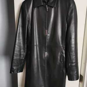 B2 Leather trench